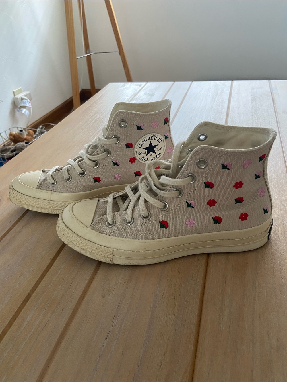 Chuck Taylor All Star Floral Embroidered Canvas High Top Sneaker